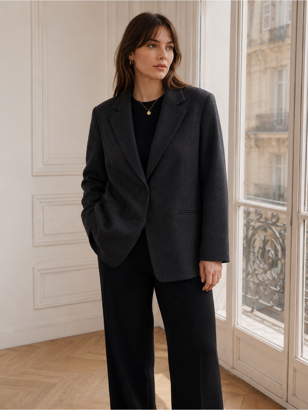 Zara Wool Linen blend blazer size XL